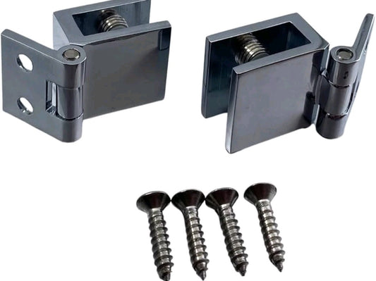 CRL EH72 Chrome Small Set Screw Hinge for 1/4" to 5/16" Glass Pack Of 2