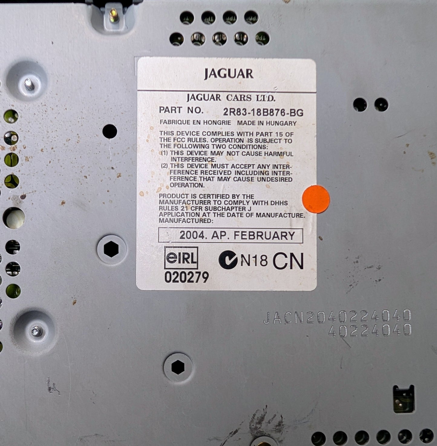 Jaguar S-Type 03-08 Navigation GPS Screen